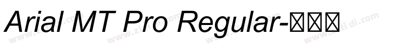 Arial MT Pro Regular字体转换